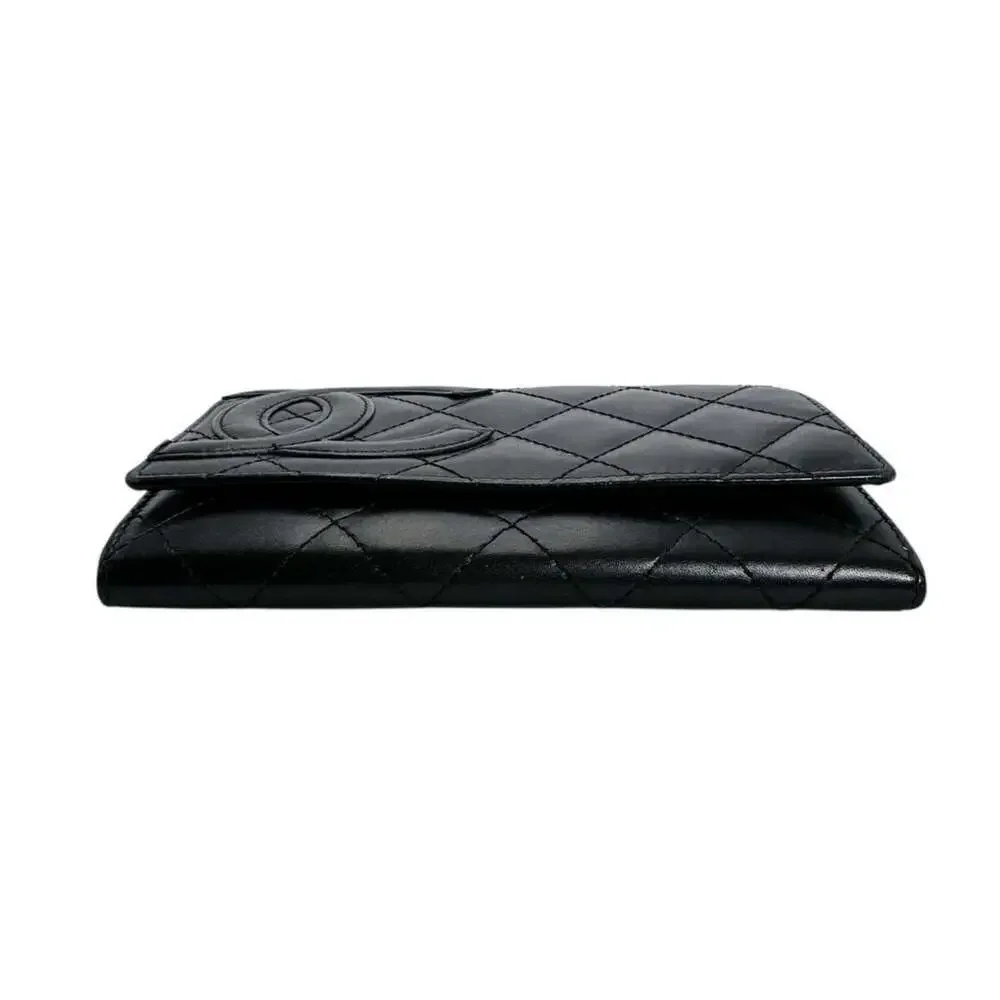 CHANEL Black Leather Wallet